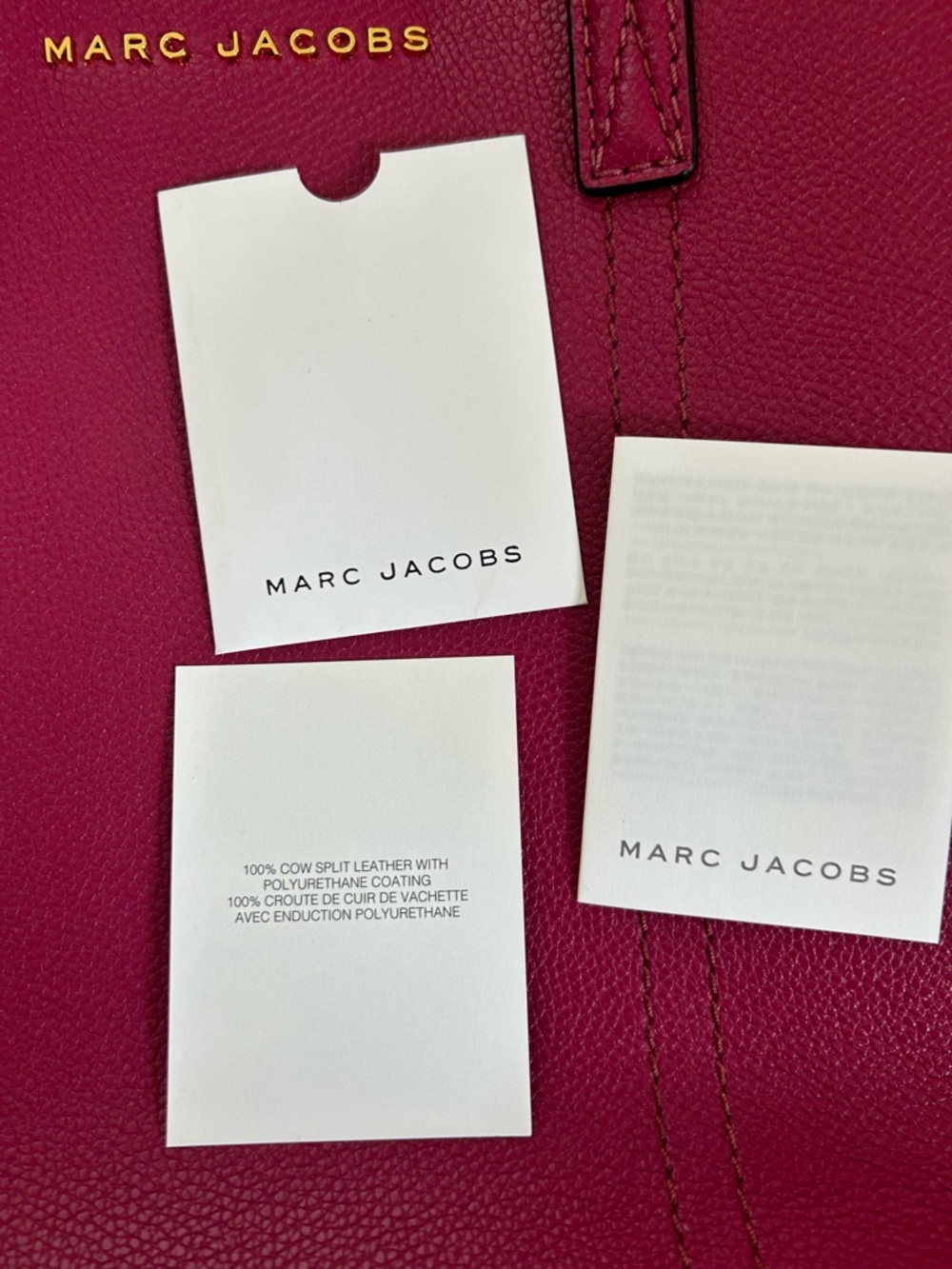 Marc Jacobs Fuchsia Pebbled Leather Tote - Picture 11 of 11